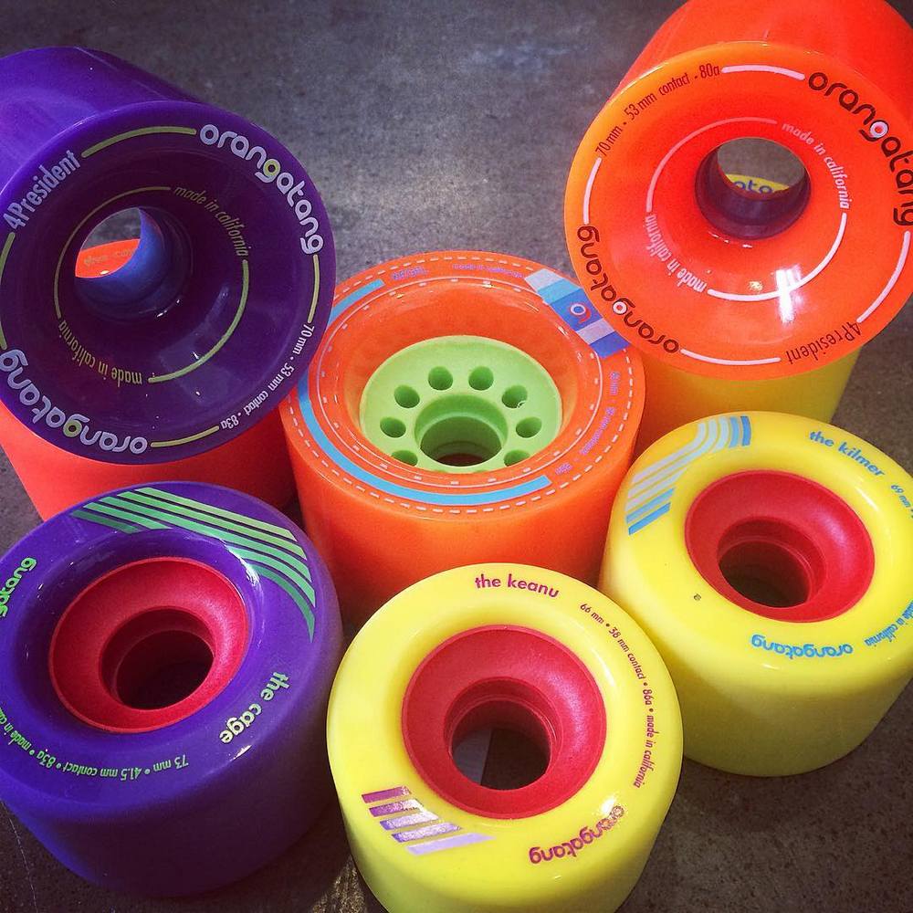 The hardness for longboard wheels